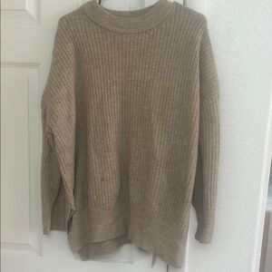 H&M Tan Ribbed Sweater